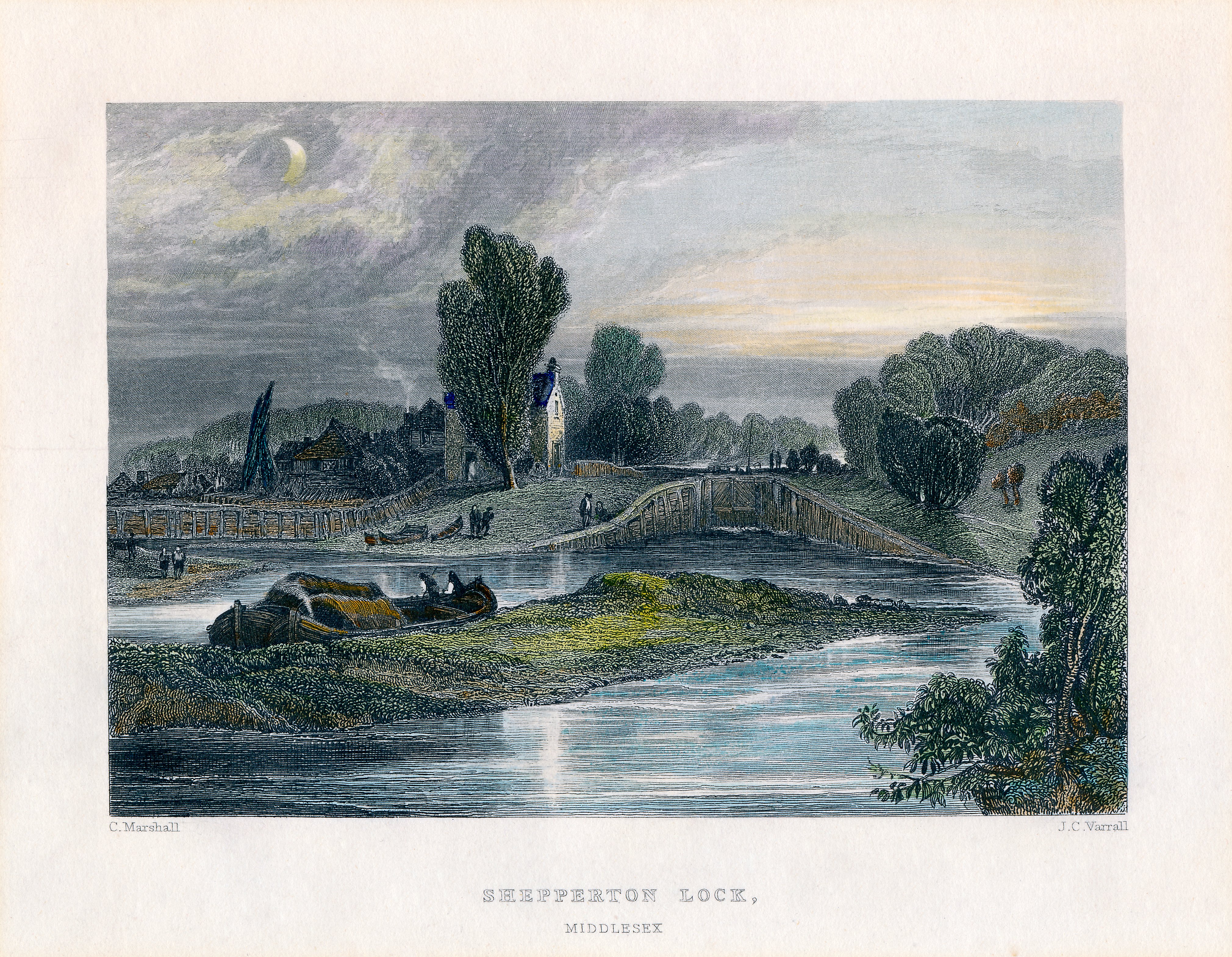 Shepperton,river view,prints